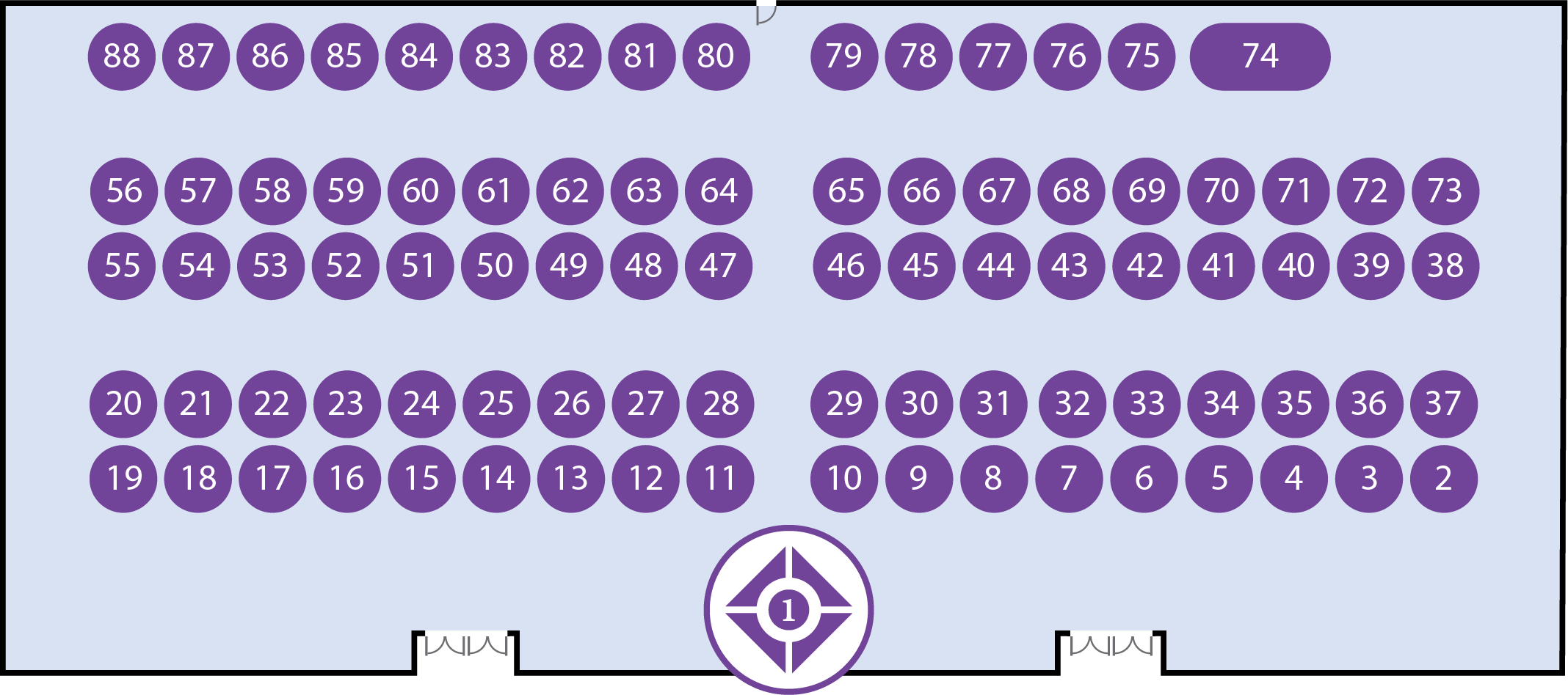 Exhibitors Table Diagram